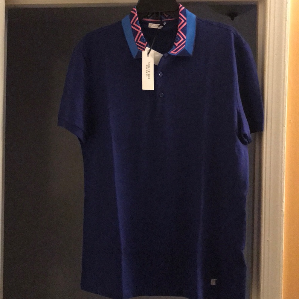 Xl blue Versace polo